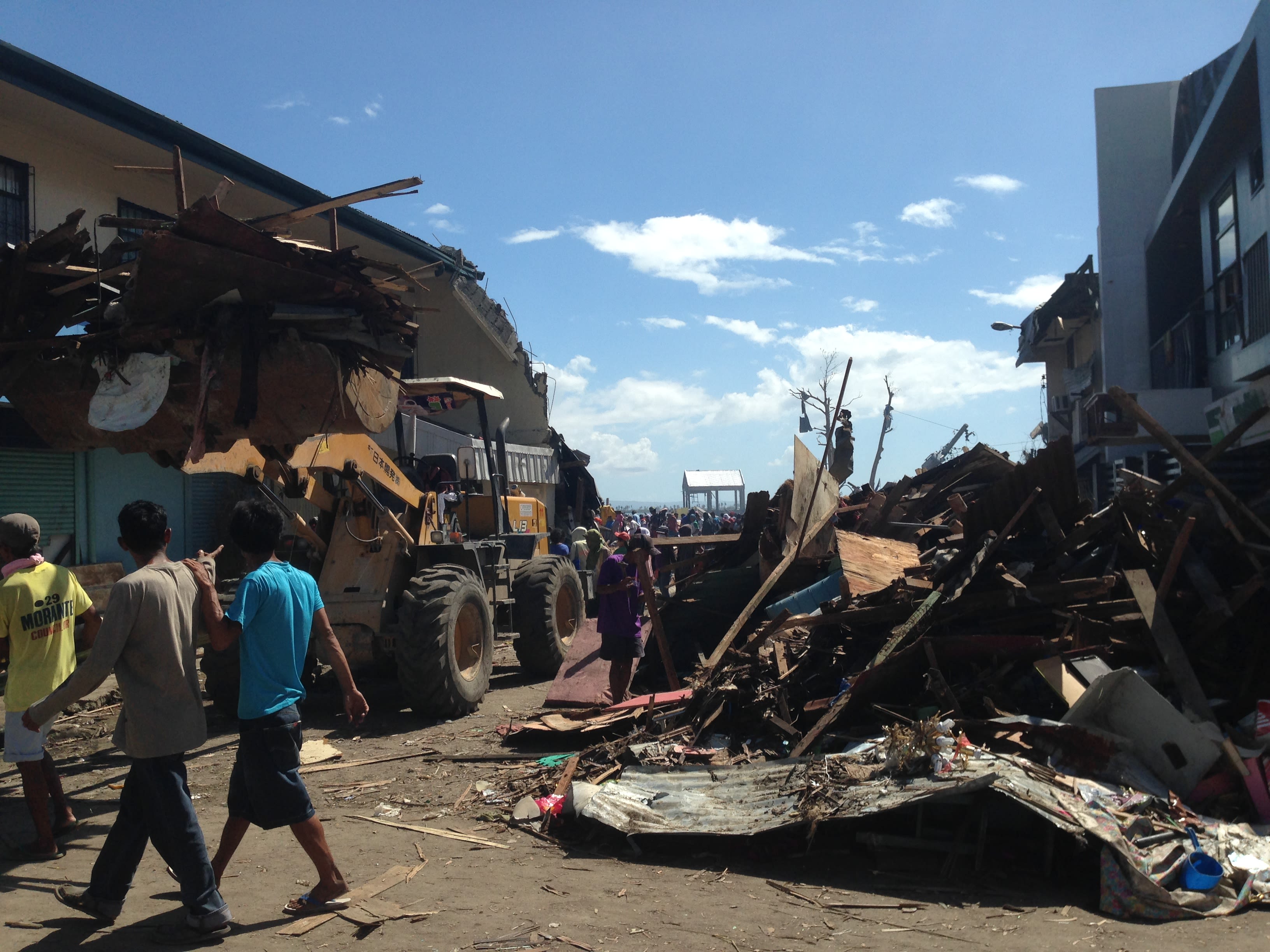 Cadaver bags on the streets of Tacloban City, waiting for collection. Image taken a week after Yolanda's landfall. By Makoi Popioco